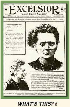 A newspaper trying to show Curie in a bad light.
