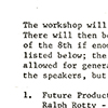 An excerpt from the 1976 Miami Beach Conference agenda.