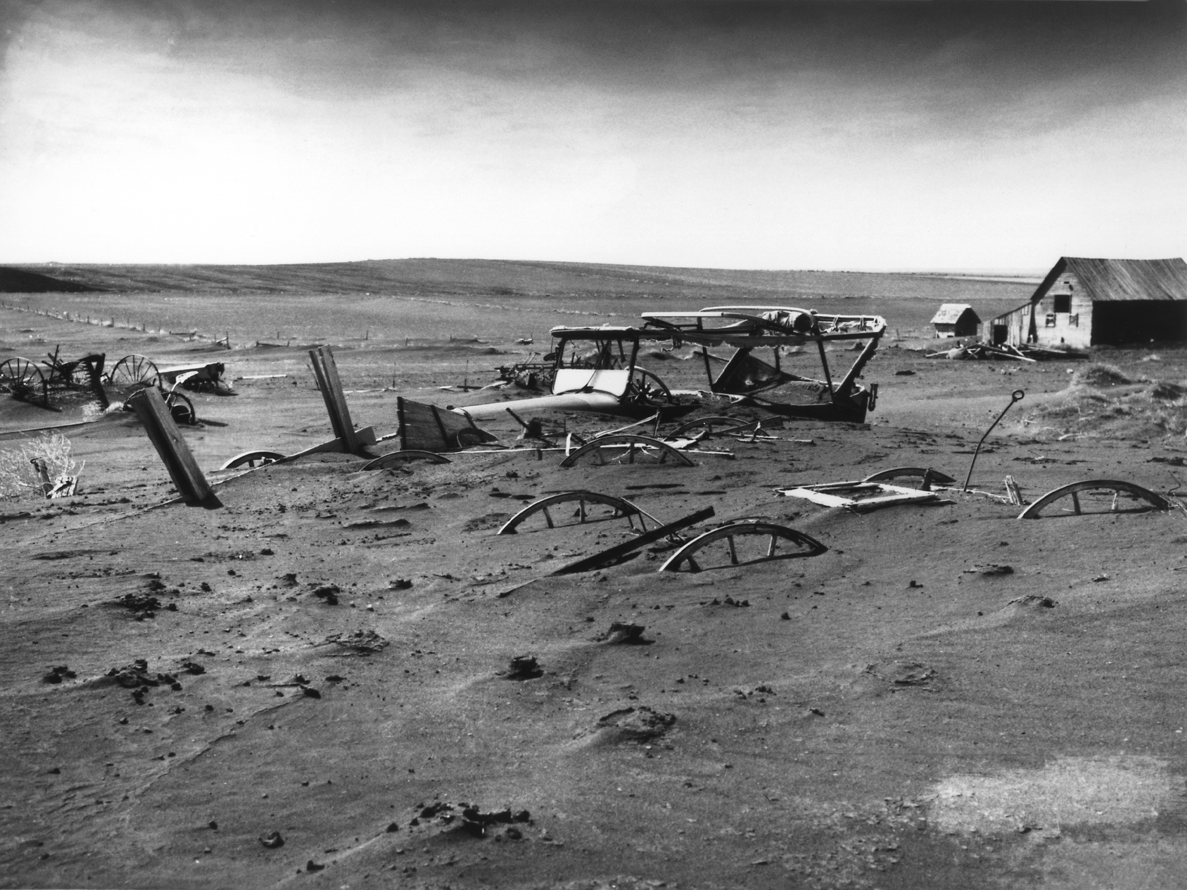 Buried machinery in South Dakota, United States