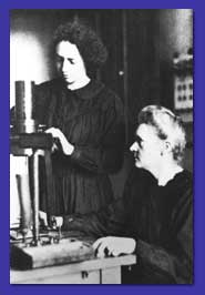 Irene Curie receiving 1935 Nobel Prize