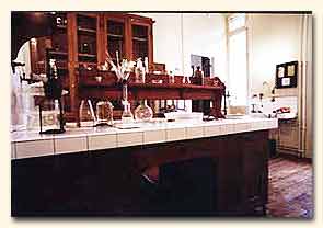 Marie Curie's reconstructed laboratory