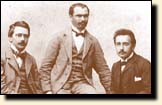 "Academy" members Konrad Habricht, Maurice Solovine, and Einstein