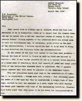 Einstein's letter to FDR 