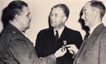 General Groves, UC President Sproul, and Lawrence