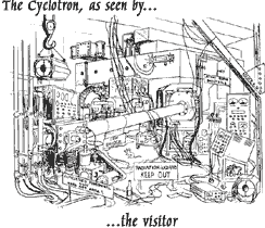 The cyclotron, as seen by the visitor