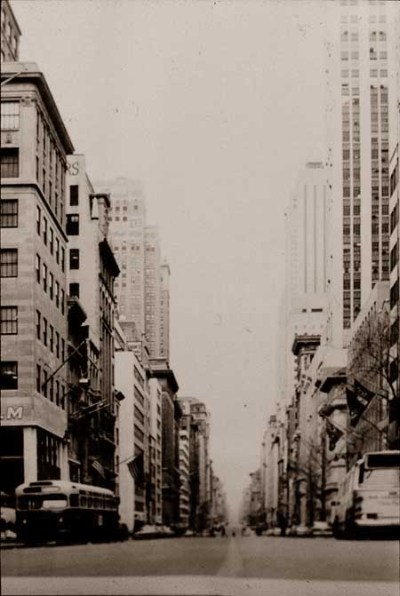 New York City streets during an air raid drill.