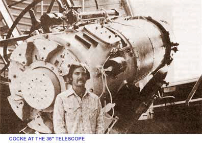 Cocke at the 36" telescope