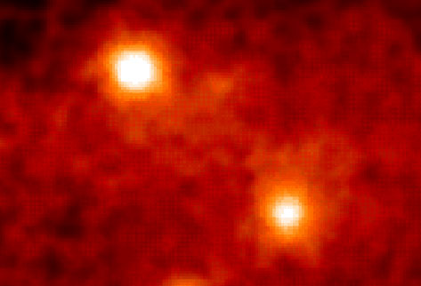 Crab nebula seen in gamma ray wavelengths