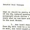 A 1980 letter from Wallace Broecker to Senator Paul Tsongas.