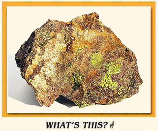 A rock containing uranium.