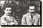 Einstein with his friend Marcel Grossman